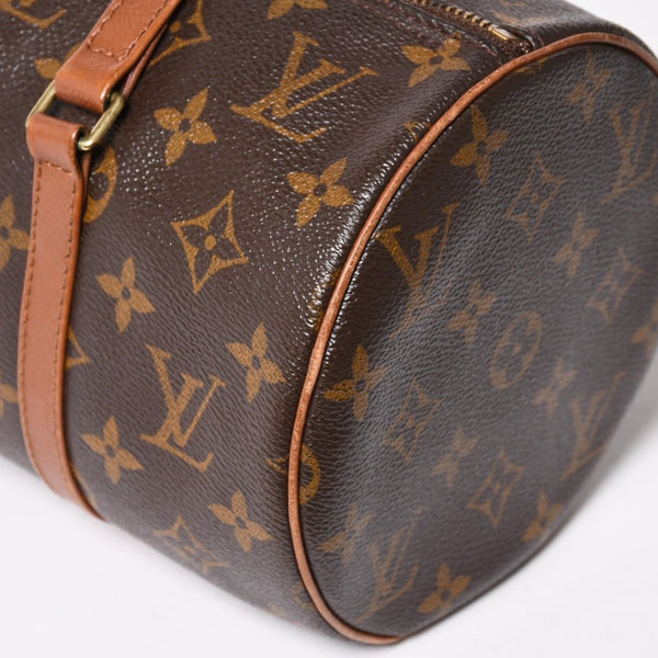 LOUIS VUITTON Papillon 30 GM Handbag M51365 Monogram Gold Hardware Old Model Cylindrical Good Condition Used 4a004891