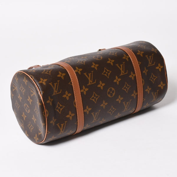 LOUIS VUITTON Papillon 30 GM Handbag M51365 Monogram Gold Hardware Old Model Cylindrical Good Condition Used 4a004891