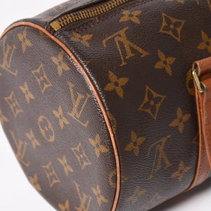 LOUIS VUITTON Papillon 30 GM Handbag M51365 Monogram Gold Hardware Old Model Cylindrical Good Condition Used 4a004891