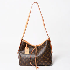 LOUIS VUITTON Carryall NM PM One Shoulder Bag M46203 Monogram Brown PVC Leather Tanned Leather Gold Hardware Good Condition Used 4a004903