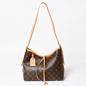 LOUIS VUITTON Carryall NM PM One Shoulder Bag M46203 Monogram Brown PVC Leather Tanned Leather Gold Hardware Good Condition Used 4a004903