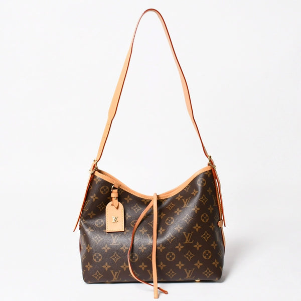 LOUIS VUITTON Carryall NM PM One Shoulder Bag M46203 Monogram Brown PVC Leather Tanned Leather Gold Hardware Good Condition Used 4a004903