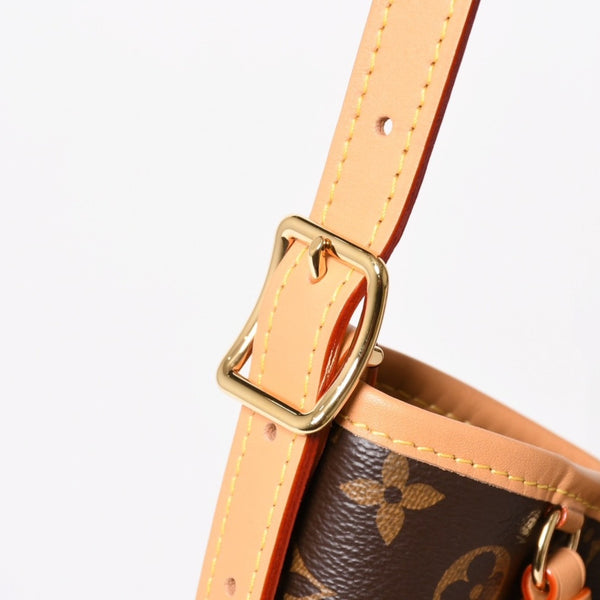 LOUIS VUITTON Carryall NM PM One Shoulder Bag M46203 Monogram Brown PVC Leather Tanned Leather Gold Hardware Good Condition Used 4a004903