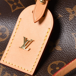 LOUIS VUITTON Carryall NM PM One Shoulder Bag M46203 Monogram Brown PVC Leather Tanned Leather Gold Hardware Good Condition Used 4a004903