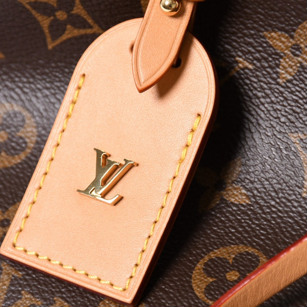 LOUIS VUITTON Carryall NM PM One Shoulder Bag M46203 Monogram Brown PVC Leather Tanned Leather Gold Hardware Good Condition Used 4a004903