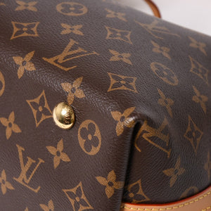LOUIS VUITTON Carryall NM PM One Shoulder Bag M46203 Monogram Brown PVC Leather Tanned Leather Gold Hardware Good Condition Used 4a004903