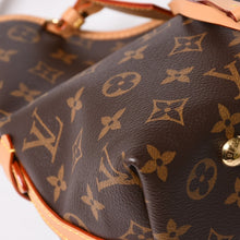 Load image into Gallery viewer, LOUIS VUITTON ルイヴィトン キャリーオール NM PM ワンショルダーバッグ M46203 モノグラム ブラウン PVC レザー ヌメ革 ゴールド金具 美品 中古 4a004903