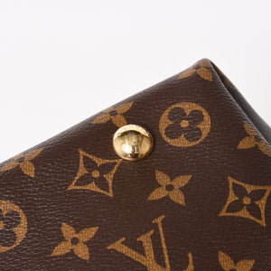 LOUIS VUITTON Carryall NM PM One Shoulder Bag M46203 Monogram Brown PVC Leather Tanned Leather Gold Hardware Good Condition Used 4a004903