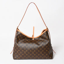 画像をギャラリービューアに読み込む, 極美品 LOUIS VUITTON ルイヴィトン キャリーオールNM MM トートバッグ M46197 モノグラム ブラウン PVC レザー ヌメ革 ゴールド金具 中古 4a004884