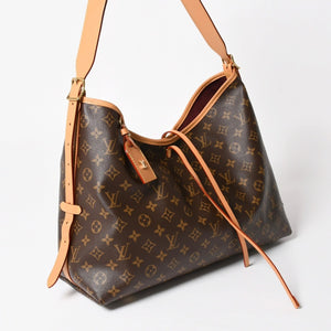 Very Good Condition LOUIS VUITTON Carryall NM MM Tote Bag M46197 Monogram Brown PVC Leather Tanned Leather Gold Hardware Used 4a004884