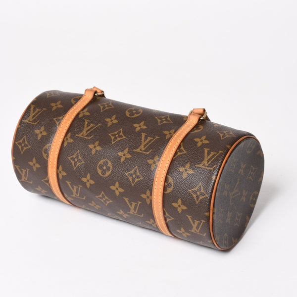 Very Good Condition LOUIS VUITTON Papillon 26 Handbag M51386 Monogram PVC Leather Brown Gold Hardware Used 4a004894