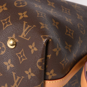 Very Good Condition LOUIS VUITTON Carryall NM MM Tote Bag M46197 Monogram Brown PVC Leather Tanned Leather Gold Hardware Used 4a004884