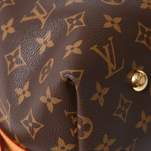 Very Good Condition LOUIS VUITTON Carryall NM MM Tote Bag M46197 Monogram Brown PVC Leather Tanned Leather Gold Hardware Used 4a004884