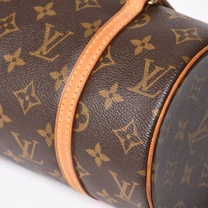 Very Good Condition LOUIS VUITTON Papillon 26 Handbag M51386 Monogram PVC Leather Brown Gold Hardware Used 4a004894
