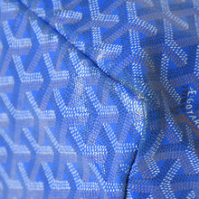 画像をギャラリービューアに読み込む, GOYARD ゴヤール サン・ルイPM PVC レザー トートバッグ ハンドバッグ ポーチ ブルー 美品 中古 4a005081