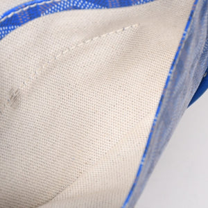 GOYARD Saint Louis PM PVC Leather Tote Bag Handbag Pouch Blue Good Condition Used 4a005081
