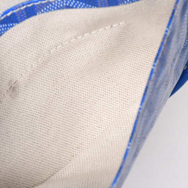 GOYARD Saint Louis PM PVC Leather Tote Bag Handbag Pouch Blue Good Condition Used 4a005081