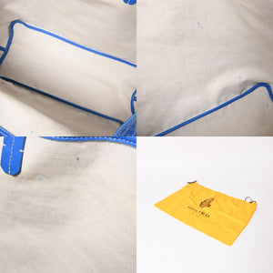 GOYARD Saint Louis PM PVC Leather Tote Bag Handbag Pouch Blue Good Condition Used 4a005081