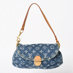 Very good condition LOUIS VUITTON Mini Pretty One Shoulder Bag M95050 Monogram Denim Indigo Blue Used 4a005017
