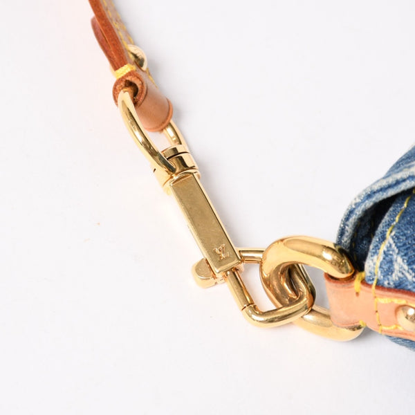 Very good condition LOUIS VUITTON Mini Pretty One Shoulder Bag M95050 Monogram Denim Indigo Blue Used 4a005017