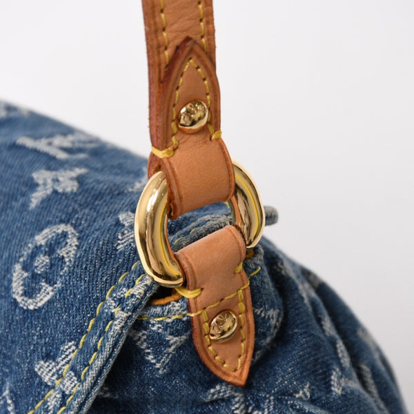 Very good condition LOUIS VUITTON Mini Pretty One Shoulder Bag M95050 Monogram Denim Indigo Blue Used 4a005017