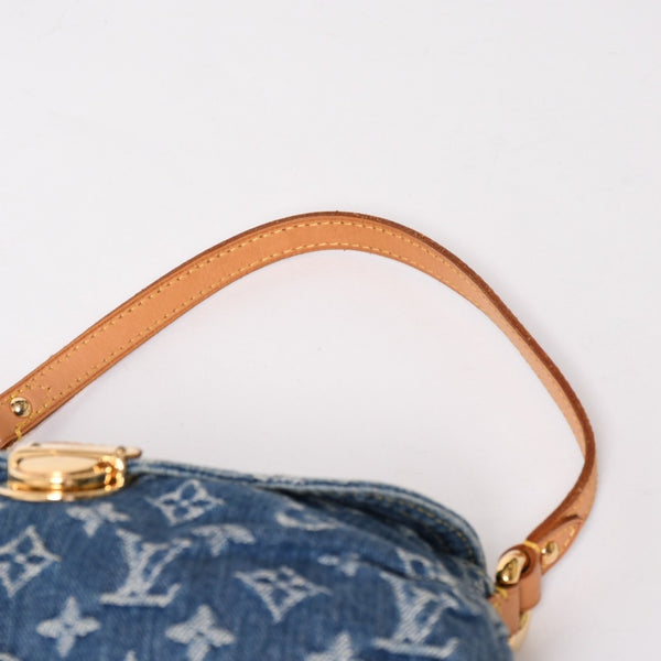Very good condition LOUIS VUITTON Mini Pretty One Shoulder Bag M95050 Monogram Denim Indigo Blue Used 4a005017