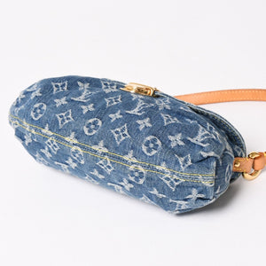 Very good condition LOUIS VUITTON Mini Pretty One Shoulder Bag M95050 Monogram Denim Indigo Blue Used 4a005017