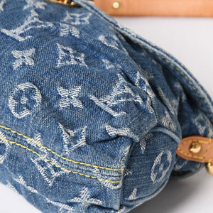 Very good condition LOUIS VUITTON Mini Pretty One Shoulder Bag M95050 Monogram Denim Indigo Blue Used 4a005017
