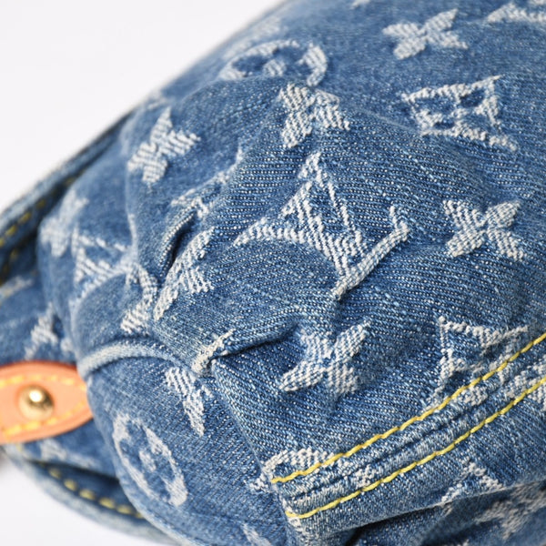 Very good condition LOUIS VUITTON Mini Pretty One Shoulder Bag M95050 Monogram Denim Indigo Blue Used 4a005017