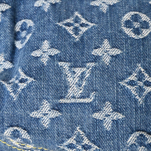 Very good condition LOUIS VUITTON Mini Pretty One Shoulder Bag M95050 Monogram Denim Indigo Blue Used 4a005017