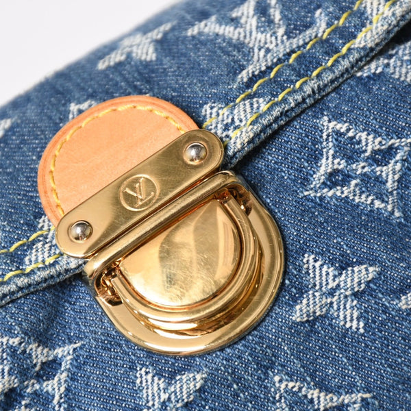 Very good condition LOUIS VUITTON Mini Pretty One Shoulder Bag M95050 Monogram Denim Indigo Blue Used 4a005017