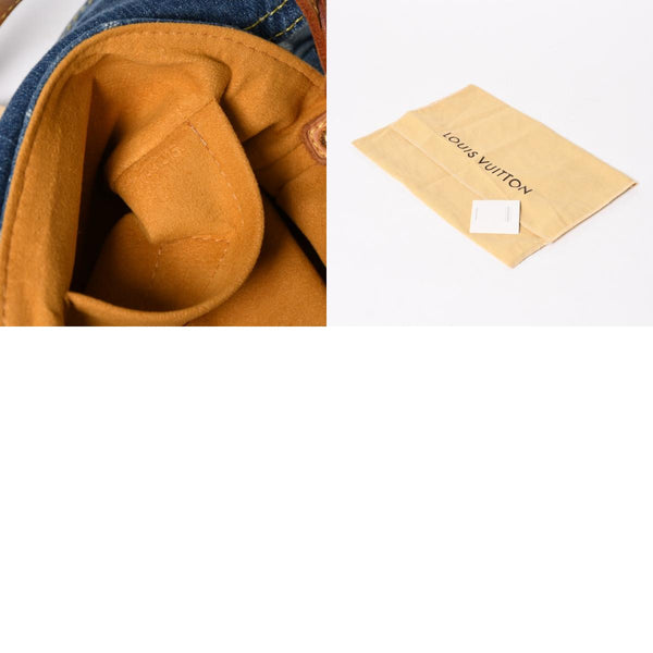 Very good condition LOUIS VUITTON Mini Pretty One Shoulder Bag M95050 Monogram Denim Indigo Blue Used 4a005017