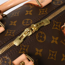 Load image into Gallery viewer, 極美品 LOUIS VUITTON ルイヴィトン モノグラム キーポル45 ボストンバッグ M41428 モノグラムキャンバス ヌメ革 ブラウン ゴールド金具 中古 4a004900