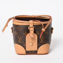 Load image into Gallery viewer, LOUIS VUITTON ルイヴィトン ノエパース ショルダーバッグ M57099 モノグラムキャンバス ヌメ革 ブラウン 巾着型 ゴールド金具 廃盤 美品 中古 4a005088
