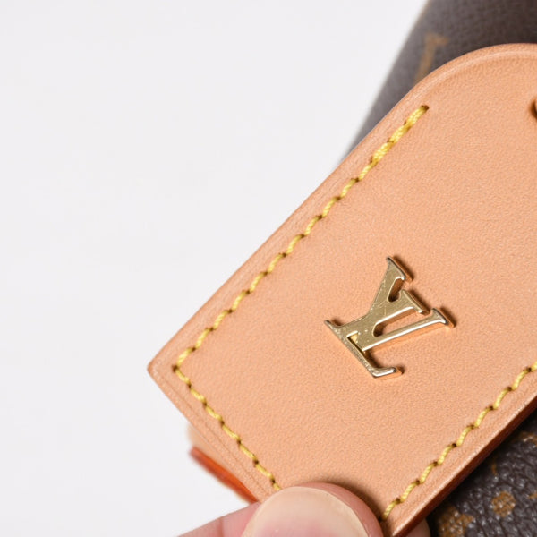 LOUIS VUITTON ルイヴィトン ノエパース ショルダーバッグ M57099 モノグラムキャンバス ヌメ革 ブラウン 巾着型 ゴールド金具 廃盤 美品 中古 4a005088