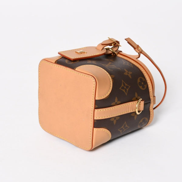 LOUIS VUITTON ルイヴィトン ノエパース ショルダーバッグ M57099 モノグラムキャンバス ヌメ革 ブラウン 巾着型 ゴールド金具 廃盤 美品 中古 4a005088