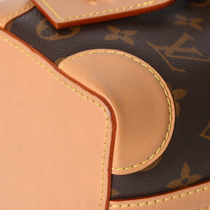 LOUIS VUITTON ルイヴィトン ノエパース ショルダーバッグ M57099 モノグラムキャンバス ヌメ革 ブラウン 巾着型 ゴールド金具 廃盤 美品 中古 4a005088