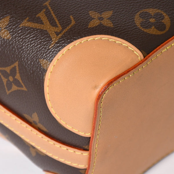 LOUIS VUITTON ルイヴィトン ノエパース ショルダーバッグ M57099 モノグラムキャンバス ヌメ革 ブラウン 巾着型 ゴールド金具 廃盤 美品 中古 4a005088