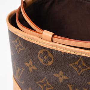 LOUIS VUITTON ルイヴィトン ノエパース ショルダーバッグ M57099 モノグラムキャンバス ヌメ革 ブラウン 巾着型 ゴールド金具 廃盤 美品 中古 4a005088
