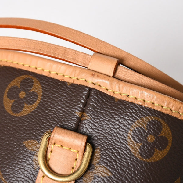 LOUIS VUITTON ルイヴィトン ノエパース ショルダーバッグ M57099 モノグラムキャンバス ヌメ革 ブラウン 巾着型 ゴールド金具 廃盤 美品 中古 4a005088