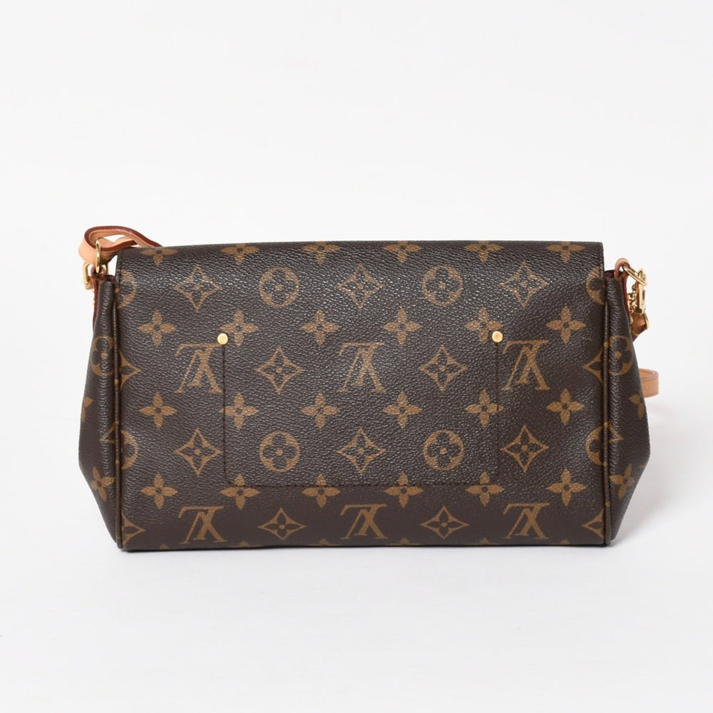 Like new LOUIS VUITTON Favorite MM Handbag Shoulder Bag 2WAY Monogram M40718 Brown Used 4a003928