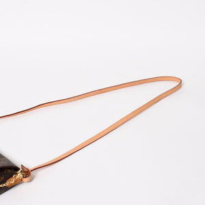 Like new LOUIS VUITTON Favorite MM Handbag Shoulder Bag 2WAY Monogram M40718 Brown Used 4a003928