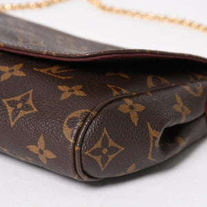Like new LOUIS VUITTON Favorite MM Handbag Shoulder Bag 2WAY Monogram M40718 Brown Used 4a003928