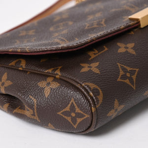 Like new LOUIS VUITTON Favorite MM Handbag Shoulder Bag 2WAY Monogram M40718 Brown Used 4a003928