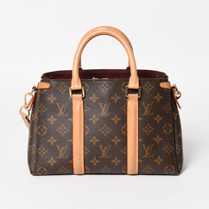 LOUIS VUITTON ルイヴィトン スフロBB モノグラム ハンドバッグ M44815 モノグラムキャンバス ヌメ革 ブラウン ボルドー 廃盤 美品 中古 4a004835