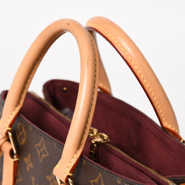 LOUIS VUITTON ルイヴィトン スフロBB モノグラム ハンドバッグ M44815 モノグラムキャンバス ヌメ革 ブラウン ボルドー 廃盤 美品 中古 4a004835