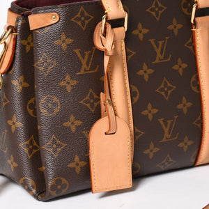 LOUIS VUITTON ルイヴィトン スフロBB モノグラム ハンドバッグ M44815 モノグラムキャンバス ヌメ革 ブラウン ボルドー 廃盤 美品 中古 4a004835