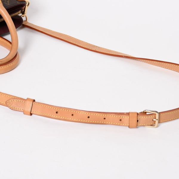 LOUIS VUITTON ルイヴィトン スフロBB モノグラム ハンドバッグ M44815 モノグラムキャンバス ヌメ革 ブラウン ボルドー 廃盤 美品 中古 4a004835