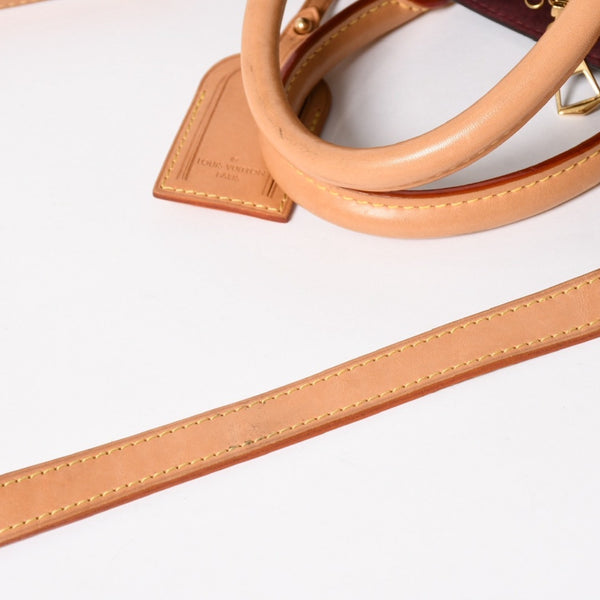LOUIS VUITTON ルイヴィトン スフロBB モノグラム ハンドバッグ M44815 モノグラムキャンバス ヌメ革 ブラウン ボルドー 廃盤 美品 中古 4a004835