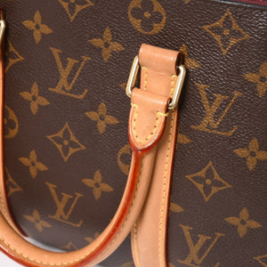 LOUIS VUITTON ルイヴィトン スフロBB モノグラム ハンドバッグ M44815 モノグラムキャンバス ヌメ革 ブラウン ボルドー 廃盤 美品 中古 4a004835
